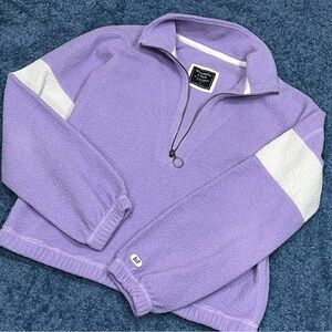 Abercrombie & Fitch Lavender Fleece Jacket